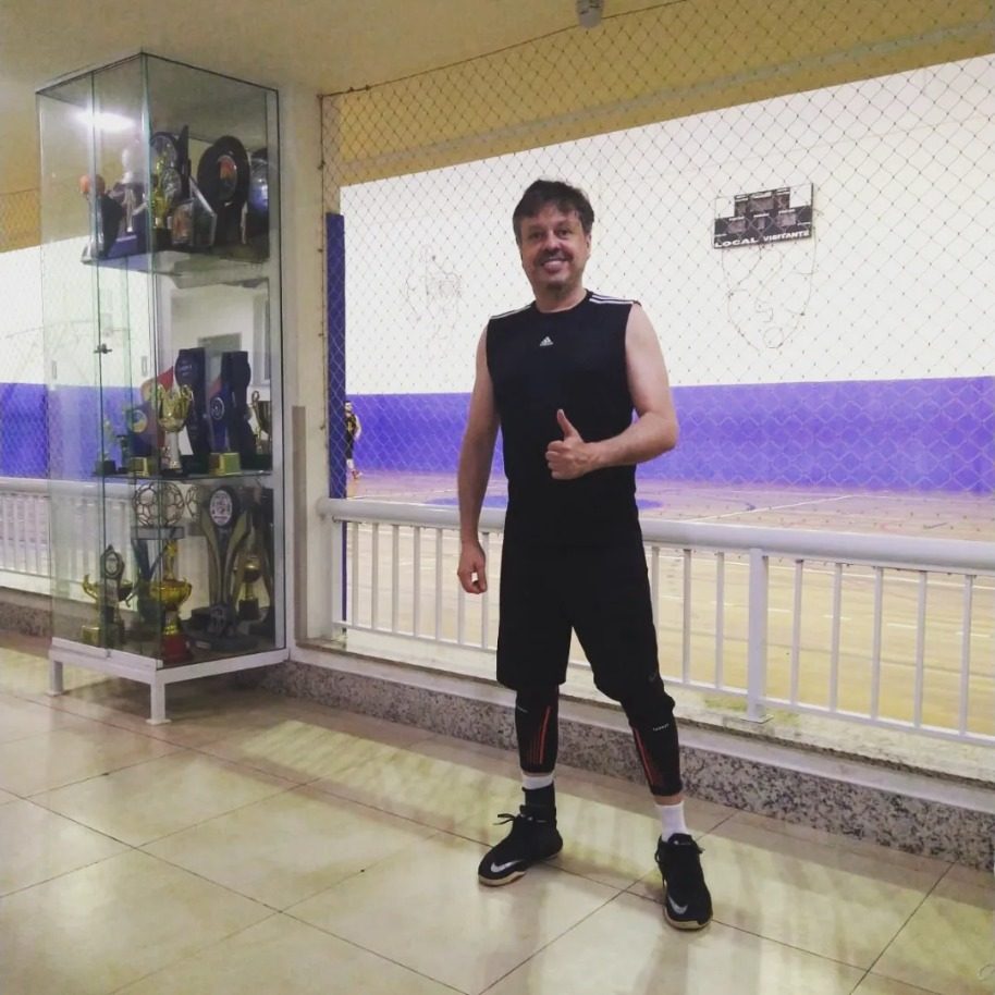 Na quadra de basquete, em 2022